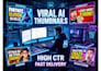 create viral ai youtube thumbnail design
